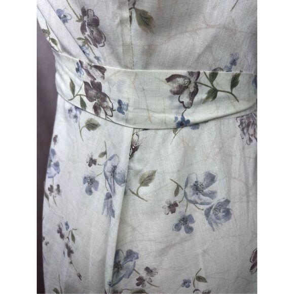 Vintage 90s does 1940s Floral Dress Size Small - Picture 6 of 6